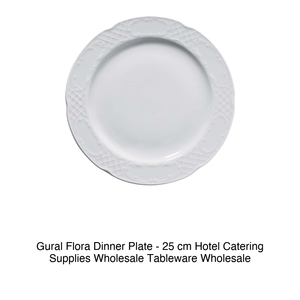 Assiette à dîner Gural Flora - 25 cm, fournitures de restauration hôtelière, vaisselle en gros - Product Image 2