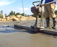 Règle vibrante compacteuse de béton électrique portative JOVE avec moteur et moteur électrique, rayon de braquage court 220/380V