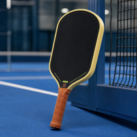 Raquette de pickleball allongée et durable en fibre de carbone T700, noyau en mousse double densité Gen5 de 16 mm, pour l'entraînement et le divertissement