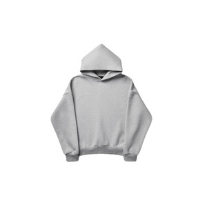 Sweat-shirt à capuche unisexe ample en tissu Air-layer 420g respirant, manches classiques, style Cleanfit - Product Image 4