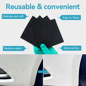 Pâte de polissage pour l'entretien de la peinture automobile, chiffon de réparation nano pour rayures de voiture, chiffon de nettoyage, chiffon d'essuyage pour surfaces automobiles - Product Image 2