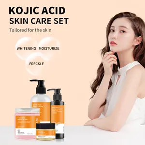 Private Label Kosmetische Hautpflege-Kit Lieferant Bio-Gesicht Vc Nicotinamid Glow Vitamin C Koji säure Creme Hautpflege-Set