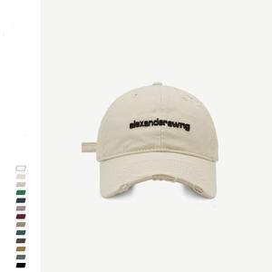 2025 nuovo arrivo moda moda cappello da papà svestito Vintage Denim cappellino da Baseball 100% cotone fibbia in metallo per <span class=keywords><strong>donna</strong></span> <span class=keywords><strong>uomo</strong></span> Look sbiadito - Product Image 6