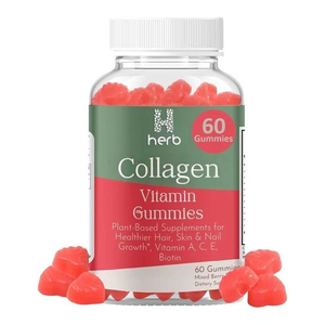 Gummies de collagène végétaliennes naturelles OEM/ODM sous marque privée pour l'anti-âge, l'éclaircissement et le blanchiment de la peau - Product Image 1