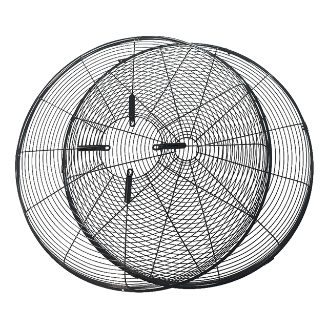 China Manufacturer Electric Spiral Industrial Fan Guard Grill Q195 Material Black Color Indoor Outdoor Use Fan Parts 20/26/30