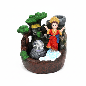 Fuente de agua de bebé Jesús de 10 \ "con Luz elegante 6 uds/cartón fuente decorativa de Navidad - Product Image 2