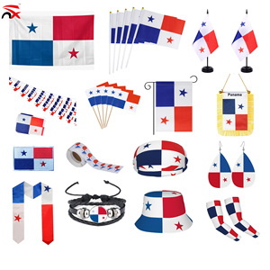 Set <span class=keywords><strong>de</strong></span> Regalo para Fanáticos del Fútbol <span class=keywords><strong>de</strong></span> Panamá 2026, <span class=keywords><strong>Bandera</strong></span> <span class=keywords><strong>de</strong></span> Panamá, Gorro <span class=keywords><strong>de</strong></span> Pescador, <span class=keywords><strong>Bandera</strong></span> <span class=keywords><strong>de</strong></span> Mesa, Camiseta para Fanáticos del Fútbol - Product Image 1