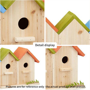 Bitmemiş Ahşap Kuş Evi Yeni Tasarım Gravür DIY Dış Mekan Duvara Monte Ahşap El Sanatları Güvercinler için Kutular Kuş Evi Duvar İşaretleri - Product Image 5