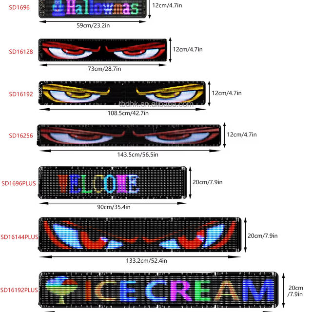 Programmable LED Sign Display Panel Flexible Digital Advertising Signage for Retail Store or Subway with SDK Function