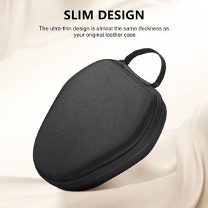 Étui de rangement rigide antichoc en EVA pour casque supra-auriculaire OEM, sac de transport portable pour casque avec poignée de transport - Product Image 3