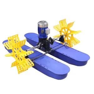 Taiwan type 1HP 0.75KW 2 impellers paddle wheel aerators pond aerator, paddle wheel aerator for fish shrimp pond