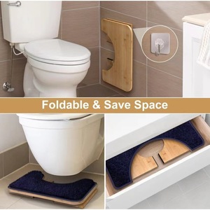 Wooden toilet <b>stool</b>, <b>bamboo</b> toilet seat, multi-functional toilet <b>stool</b>, adult toilet seat, toilet <b>stool</b> - Product Image 2