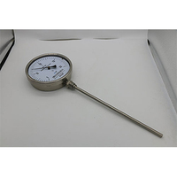 Stainless Steel Oil Steam Mechanical Temperature Gauge Bimetallic Stemmed Temperature Gauge