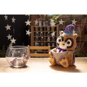 นกฮูกพ่อมดท่อง5เทพนิยายการเล่าเรื่องสัตว์ตาสว่างขึ้นของเล่นนกฮูกอ่อนสำหรับเด็กเรียนรู้ตุ๊กตาของเล่นนกฮูกสดใส12นิ้ว - Product Image 4