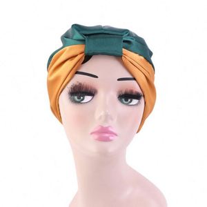Bonnet de nuit en satin de soie, couvre-chef, turbans de créateur pour femmes africaines, turban de luxe pour cheveux bouclés naturels longs - Product Image 2