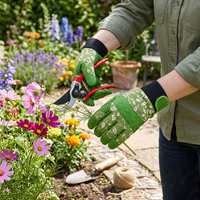 Gants de jardinage unisexes HAIYI en microfibre, antidérapants, résistants à l'usure, à doigts entiers, avec sangle de poignet réglable, protection UV pour l'extérieur