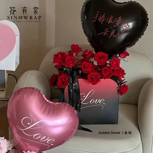 SINOWRAP kotak bunga Hari Ibu Hari Valentine untuk buket grosir kotak hadiah bunga