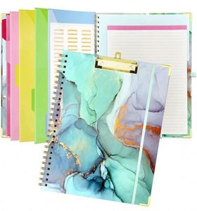 Multi-Functional A4 Spiral Storage <b>Folder</b> Cross Border Clipboards <b>Plastic</b> Pad Writing Loose Leaf Divider Custom Logo Full - Product Image 1