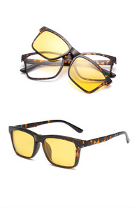 Pour hommes, logo personnalisé classique carré PC cadre <span class=keywords><strong>clip</strong></span> lunettes cadre magnétique lunettes de soleil - Product Image 4