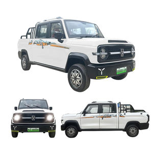 Nouvelle Arrivée Mini Pick-up Électrique 5 Places à Propulsion Arrière Batterie Lithium Caméra Arrière Toit Métallique Porte-Bagages Intérieur Lumineux Commande Tactile Unique - Product Image 6