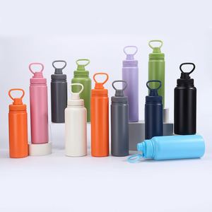 Botella de Agua Deportiva de Acero Inoxidable 304 con Aislamiento al Vacío, Aislamiento Térmico de 12-24 Horas, Diseño Moderno Recto - Product Image 3