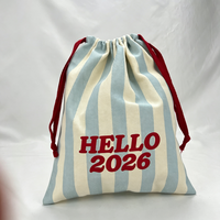 Sac de rangement en toile à cordon, en tissu épais, anti-poussière, avec logo imprimé personnalisé, pour cosmétiques, vente en gros