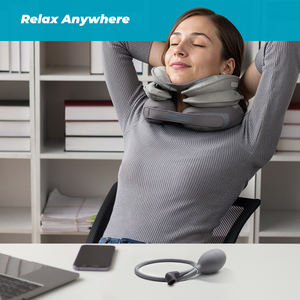 Soporte de cuello inflable desmontable LK, almohada de tracción, dispositivo de tracción de aire para aliviar el dolor de cuello, soporte de articulación Cervical - Product Image 2