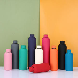 Botella de Agua Deportiva de Acero Inoxidable de Doble Pared con Aislamiento, con Logotipo Personalizado, Pintura de Goma, 350/500/750 ml - Product Image 5