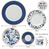 Service de table en porcelaine de qualité professionnelle, robuste, compatible micro-ondes, vaisselle en céramique avec garantie de qualité