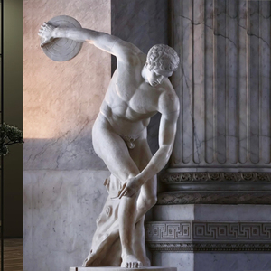 Escultura <span class=keywords><strong>de</strong></span> lanzador <span class=keywords><strong>de</strong></span> disco <span class=keywords><strong>de</strong></span> mármol para el hogar, <span class=keywords><strong>estatua</strong></span> masculina desnuda <span class=keywords><strong>de</strong></span> resina epoxi, hecha a mano, artesanías <span class=keywords><strong>de</strong></span> resina <span class=keywords><strong>de</strong></span> tamaño personalizado - Product Image 3