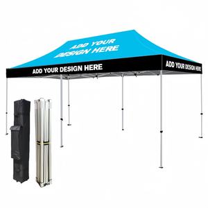 Alta calidad 2025 Mos Popular fuerte 10x10ft 600D Oxford impermeable tela dosel tienda con techo - Product Image 1