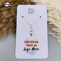 Tarjetas de Papel para Exhibición de Joyería, con Forma Especial, Personalizadas, para Collares y Accesorios
