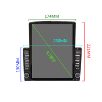 Autoradio Android avec écran vertical de 9,7 pouces, navigation GPS, ensemble d'unités tout-en-un, vente en gros