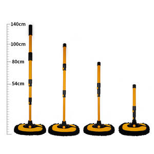 Sikat Cuci Mobil Gagang Paduan Logam Handuk Mikrofiber Tongkat Ekstensi-Kit Pembersih Penghilang Salju Efisiensi Tinggi untuk Roda Mobil Luar Ruangan - Product Image 6