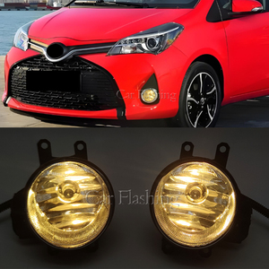 Para <span class=keywords><strong>Toyota</strong></span> <span class=keywords><strong>Yaris</strong></span> 2014 <span class=keywords><strong>2015</strong></span> 2016 2017 versión de EE. UU. faros antiniebla Led DRL luces de circulación diurna coche halógeno parachoques delantero Ojos de Ángel - Product Image 6