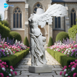 Statue de <span class=keywords><strong>la</strong></span> déesse grecque <span class=keywords><strong>Samothrace</strong></span> en marbre, statue de <span class=keywords><strong>la</strong></span> <span class=keywords><strong>Victoire</strong></span> ailée, sculptée à <span class=keywords><strong>la</strong></span> main, pour les parcs et les jardins extérieurs - Product Image 1