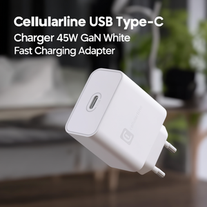 Cargador USB Tipo-C SUPER RÁPIDO 45W GaN+ Blanco ACHSMUSBC45W - Product Image 3