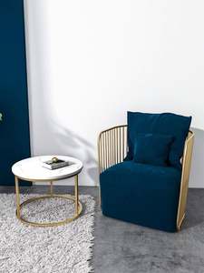 Canapé en métal et style nordique de luxe, canapé créatif pour la maison, combinaison de petits canapés, canapé de style moderne pour les boutiques de vêtements, fauteuil tendance - Product Image 5