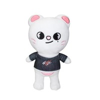 Peluche de 20 cm de personnage de dessin animé Stray Kids, Bbokari Leebit Wolf Chan Puppym, cadeau pour enfants, adultes et fans, fabriquée en coton PP