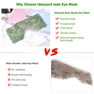 Anti Aging göz cilt bakımı uyku yeşil aventurin göz maskesi doğal kristal soğutma uyku göz maskesi - Product Image 3