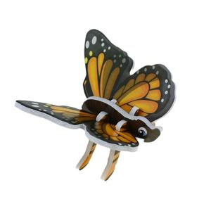 Puzzle stéréo <span class=keywords><strong>en</strong></span> <span class=keywords><strong>papier</strong></span> pour enfants, forme de grenouille, insecte mignon, papillon, petite libellule, jouet de moins de 50 pièces pour les enfants de 0 à 24 mois - Product Image 3