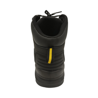 Bottes de sécurité imperméables en cuir de vache à bout en acier Chaussures de travail