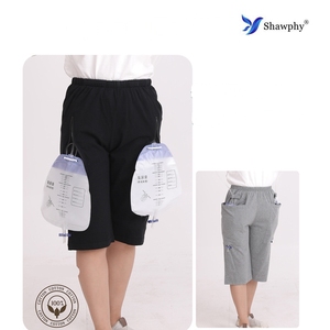 Pantalon en coton pour soins postopératoires, idéal pour stomies, fistules, interventions chirurgicales intestinales et rénales, et placement de poches urinaires, certifié CE - Product Image 1