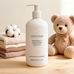 Shampooing et gel douche 2 en 1 pour peaux délicates, ingrédients naturels, marque privée - Product Image 1