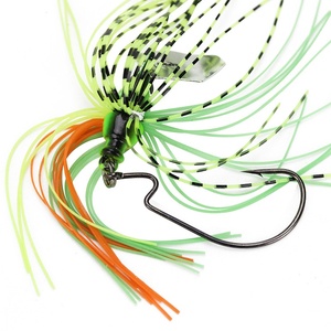 Señuelo giratorio de silicona Beardfish para cebo vivo, 7cm 10g, con anzuelo de cabeza de plomo en forma de pez - Product Image 3