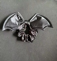 Femmes Halloween chauve-souris aile conception Satin bandeaux tissu créatif bandeau pour fête personnelle décoration de cheveux à la mode