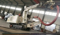 Robot de projection de béton compact MINLE LDP-60D sur chariot hydraulique, largeur de projection max. 13 m, faible rebond, pour tunnels miniers