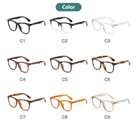Monture de lunettes de vue carrée tendance coréenne pour hommes et femmes, monture de lunettes transparente, lunettes de soleil