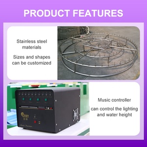 <span class=keywords><strong>Fontaine</strong></span> d'eau décorative extérieure Water Faery avec panier de fleurs, musique dansante, lumière <span class=keywords><strong>LED</strong></span> <span class=keywords><strong>multicolore</strong></span>, acier inoxydable - Product Image 4