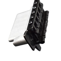 Système de tremolo à 2 points en alliage de zinc stable, couleur chrome noir, pour guitare électrique